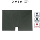 Quần Lót Nam Owen QLB232456 màu đen Kiểu sịp đùi Boxer Chất liệu Polyamide spandex