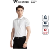 Áo Thun Polo Nam Cổ Bẻ Aristino APS062S3 Màu: Trắng 6, Xanh biển 67, Xanh tím than 139