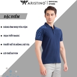 Áo Thun Polo Nam Cổ Bẻ Aristino APS062S3 Màu: Trắng 6, Xanh biển 67, Xanh tím than 139