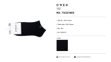 Tất Nam Owen TA221460 màu đen trơn  Vải Cotton