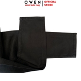Quần Jean Nam Owen Quần Bò Nam QJS230157 màu đen trơn dáng slim fit Chất liệu Denim Cotton Spandex