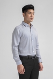 Áo Sơ Mi Nam Tay Dài Aristino ALS00108 Màu Caro Xanh Nhỏ Kiểu Dáng Regular Fit Chất Liệu Tencel