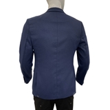 Áo Demi - Blazer Owen BL231717 màu navy trơn dáng slimfit vải polyester