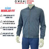 Áo Khoác Jacket Owen JK231601 màu stone blue họa tiết dáng regular fit  vải polyester