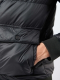 Áo Khoác Jacket Owen JK220711 Màu Đen Dáng Regular Fit không mũ Vải Polyester