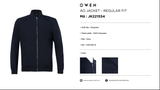 Áo Khoác Jacket Owen JK221554 Navy Dáng Regular Fit Vải Polyester