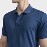 Áo Thun Polo Nam Cổ Bẻ Aristino APS092S2 Màu Đen Và Xanh Tím Than Dáng Regular Fit Vải Polyester Thể Thao