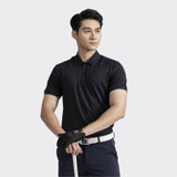 Áo Thun Polo Nam Cổ Bẻ Aristino APS092S2 Màu Đen Và Xanh Tím Than Dáng Regular Fit Vải Polyester Thể Thao