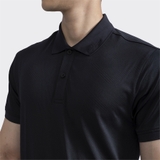 Áo Thun Polo Nam Cổ Bẻ Aristino APS092S2 Màu Đen Và Xanh Tím Than Dáng Regular Fit Vải Polyester Thể Thao