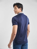 Áo Thun polo Nam Tay Ngắn Có Cổ Owen APT231406 màu xanh navy dáng body fit vải cotton