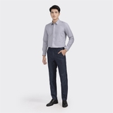 Áo Sơ Mi Nam Dài Tay Aristino ALS10402 Màu xám Solid dobby Dáng Slim Fit Vải Sợi Tre