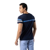 Áo Thun Nam Tay Ngắn Không Cổ Owen TSN231434 màu navy dáng body fit vải cotton modal