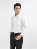 Áo Sơ Mi Nam Tay Dài Aristino ALSR09 Màu Trắng Kiểu Dáng Slim Fit Chất Liệu Sợi Tre