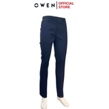 Quần Tây Nam Owen QST242402 màu xanh tím than dáng ôm cạp tăng đơ chất liệu TR spandex