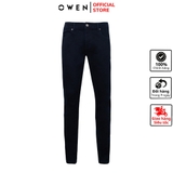 Quần Jean Nam Owen Quần Bò Nam QJS230151 màu xanh đậm Dáng Slim Fit vải denim cotton