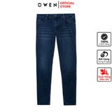 Quần Jean Nam Owen Quần Bò Nam QJS230156 màu xanh Dáng Slim Fit vải cotton