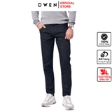 Quần Jean Nam Owen Quần Bò Nam QJSL221499 xanh đậm Dáng Slim Fit vải denim cotton