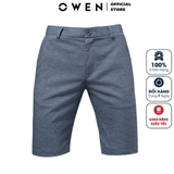 Quần Short Nam Owen SW220230 Màu Ghi Slub  Chất Vải Polyester