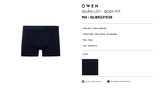 Quần Lót Nam Owen QLBR221538 màu navy trơn kiểu sịp đùi Boxer Vải Cotton