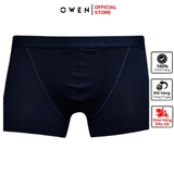 Quần Lót Nam Owen Quần Sịp Nam Boxer QLBR23838 Màu Xanh Navy Dáng Boxer Slim fit Chất Liệu Cotton