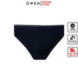 Quần Lót Nam Owen QLR232432 màu xanh navy dáng sịp tam giác vải cotton