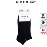 Tất Nam Owen TA221460 màu đen trơn  Vải Cotton