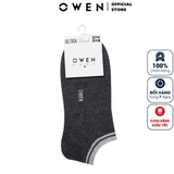 Tất Nam Owen TA221468 màu đen trơn  Vải Cotton