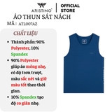 Áo Ba Lỗ Nam Aristino ATL007AZ Áo thun sát nách Màu: Trắng 6, Xám 2, Xanh biển 68, Xanh tím than 35