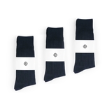 CLASSIC RIBBED 3-PACK - NAVY