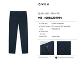 QUẦN KHAKI QKSL231794