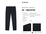 QUẦN KHAKI QKSL231791