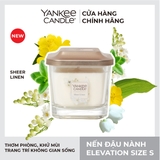 Nến thơm Yankee Candle, Nến ly vuông size S, Mùi Sheer Linen