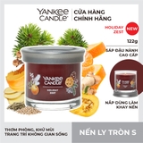 Nến thơm Yankee Candle, Nến ly tròn size S, Mùi Holiday Zest