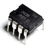 IC EEPROM 24C08 DIP8 - F3H6