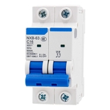 Át điện MCB 2 pha 16A NXB-63 C16 / chính hãng Chint /Aptomat MCB 2P 16A Chint NXB-63