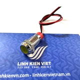 Đèn tủ điện 8mm ADP8 12-24V màu vàng / Đèn led vỏ kim loại XD8 / S1H14