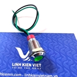 Đèn tủ điện 10mm ADP10 220V màu xanh / Đèn led vỏ kim loại XD10 - S1H13