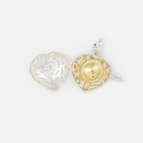 P LOCKET HEART PATTERN WITH YELLOW BALL