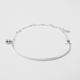 B STAR HALF BANGLE DOUBLE CHAIN