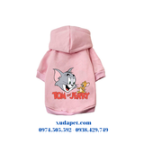 Áo hoodie cho chó mèo hình Tom and Jerry (TỪ 1-35kg)