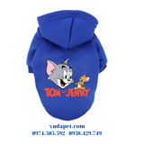 Áo hoodie cho chó mèo hình Tom and Jerry (TỪ 1-35kg)