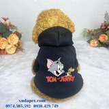 Áo hoodie cho chó mèo hình Tom and Jerry (TỪ 1-35kg)