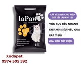 CÁT ĐẤT SÉT VỆ SINH CHO MÈO THAN HOẠT TÍNH LAPAW 15L - SP007041