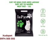 CÁT ĐẤT SÉT VỆ SINH CHO MÈO THAN HOẠT TÍNH LAPAW 15L - SP007041