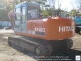 Hitachi EX120-1 gắp gỗ xoay 360 độ Iwafuji