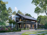 Tư vấn thiết kế mẫu bungalow 2 tầng diện tích 160m2 tại Hà Nội