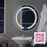 Gương đèn led tròn phòng tắm SMHome GNT06 - Tích hợp đèn led và công tắc cảm ứng trên gương