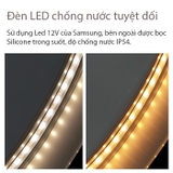 Gương phòng tắm [đèn led][sưởi trên gương] SMHome GNT12