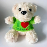 Gấu bông in logo MathX - Toán học online