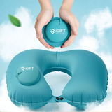 Gối cổ chữ U bơm hơi -  In logo doanh nghiệp theo yêu cầu